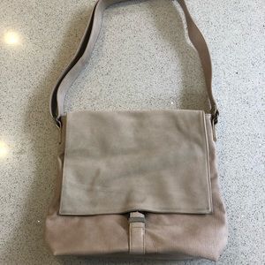 made in Greece leather/suede side bag/purse